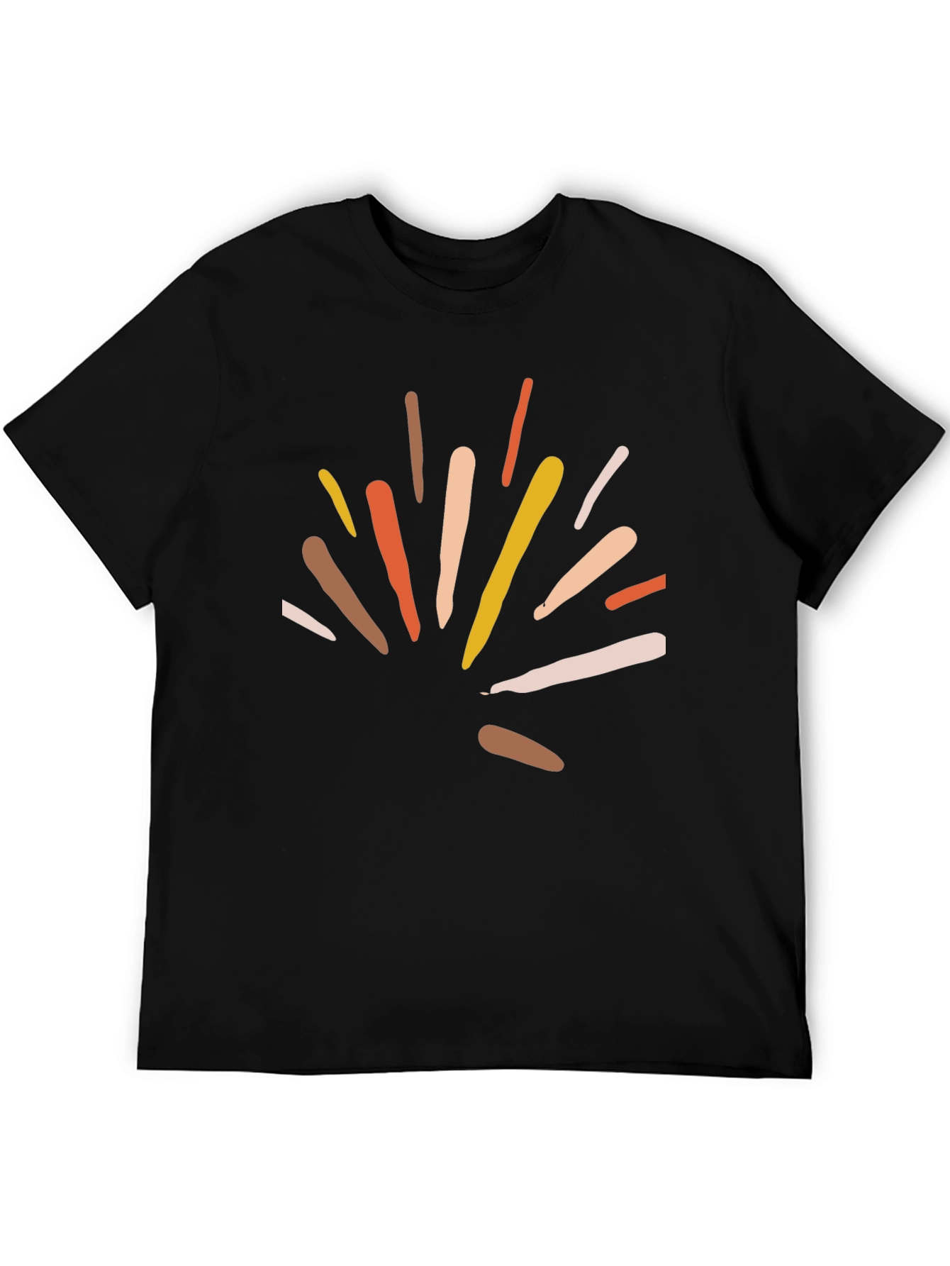 Abstract Graphic Black T-Shirt - Stylish Casual Wear