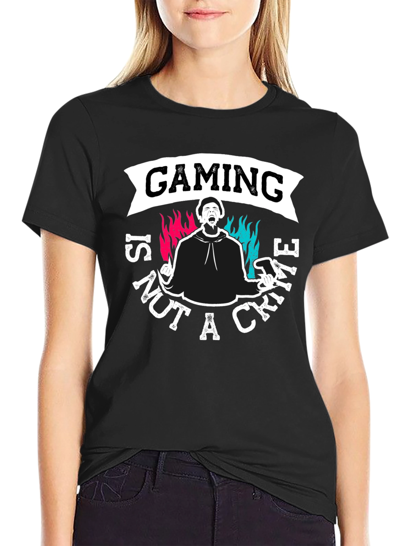 Gaming is Not A Crime Graphic Tee