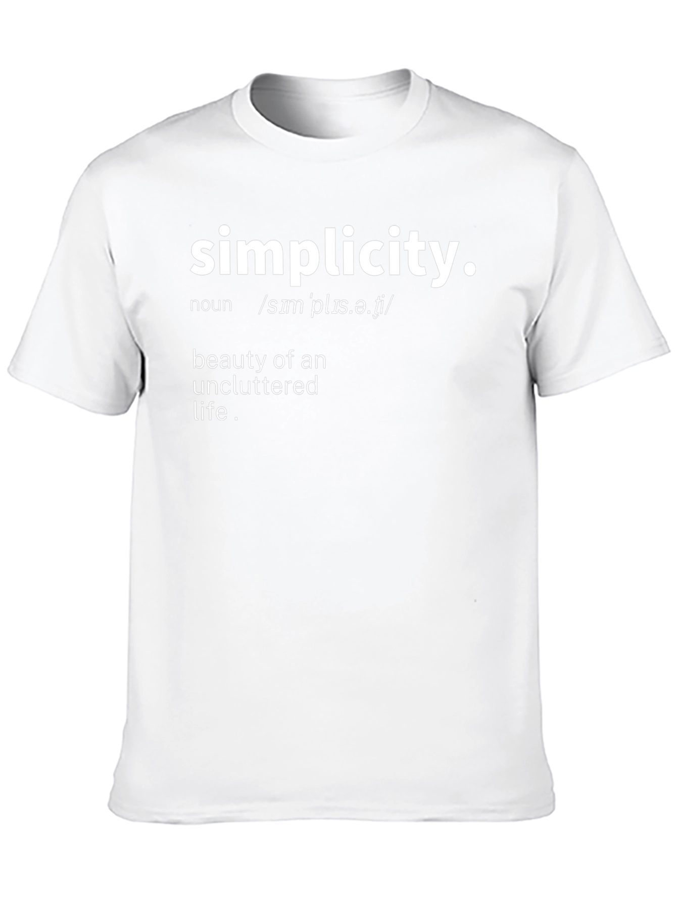 Simplicity Definition Graphic T-Shirt - Stylish & Comfortable