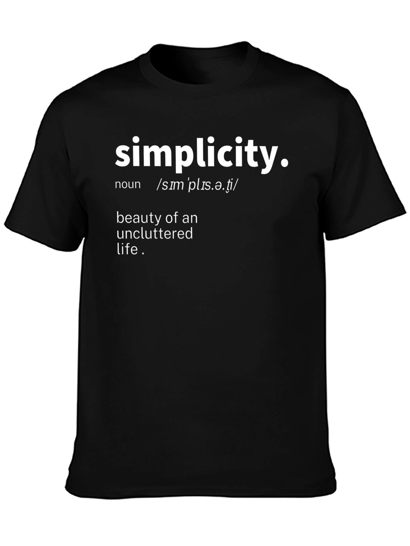 Simplicity Definition Graphic T-Shirt - Stylish & Comfortable