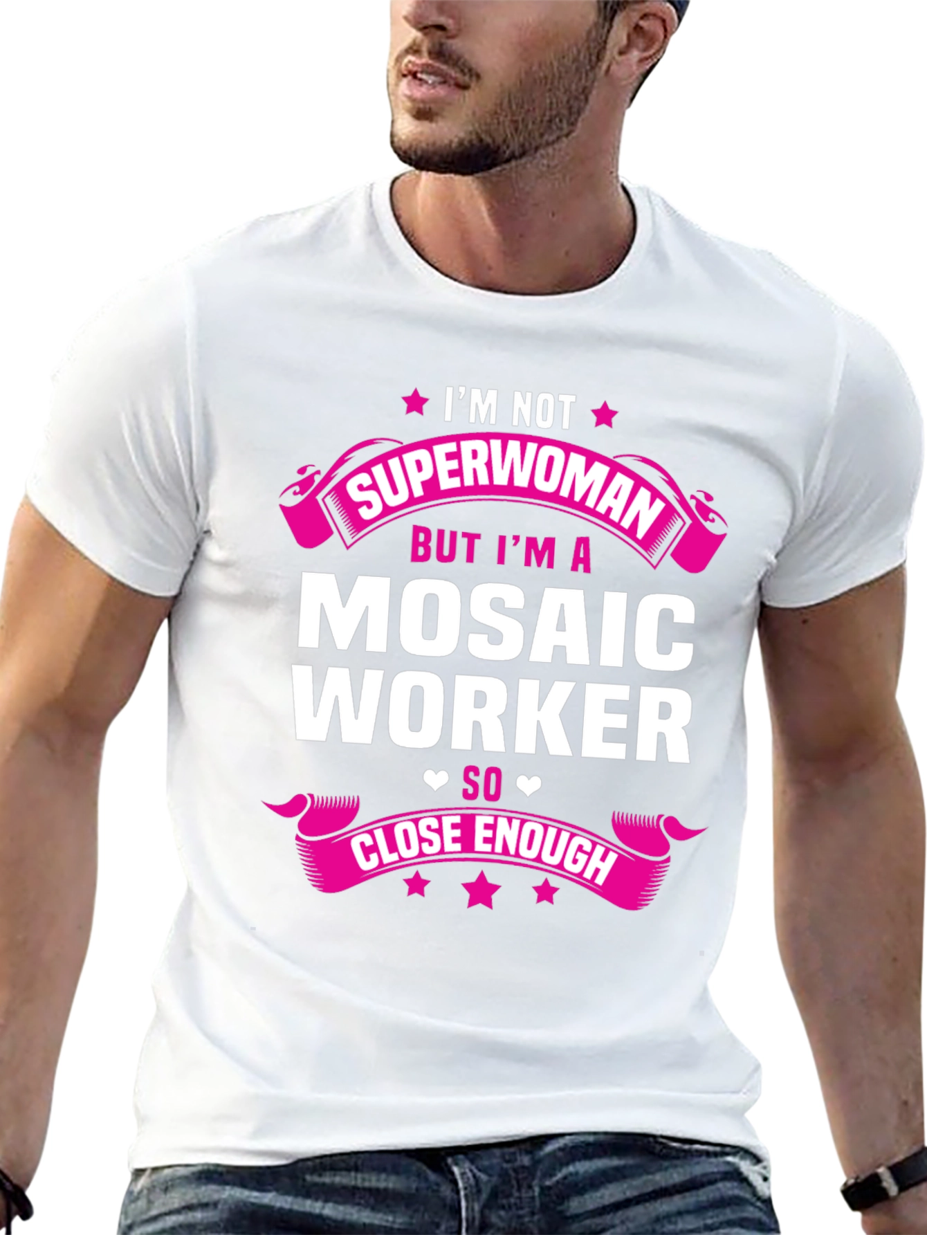 Mosaic Worker T-Shirt: Im Not Superwoman