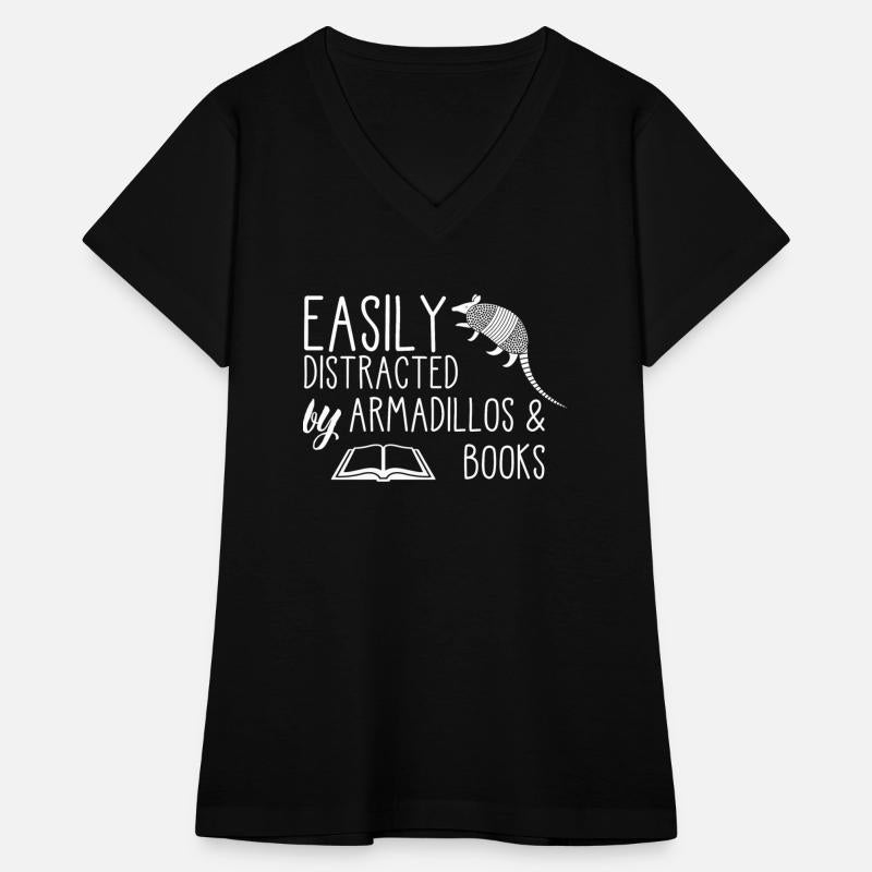 EASILY DISTRACTED by ARMADILLOS & BOOKS