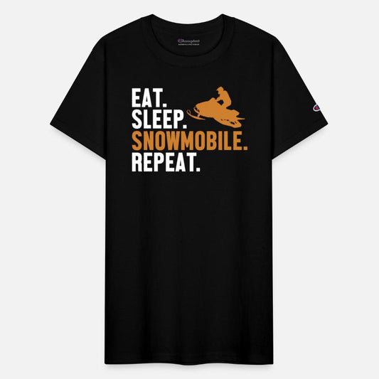 Eat Sleep Snowmobile Repeat Sledding Racer