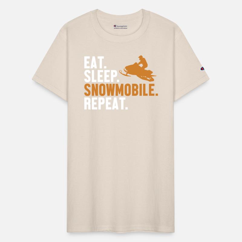 Eat Sleep Snowmobile Repeat Sledding Racer