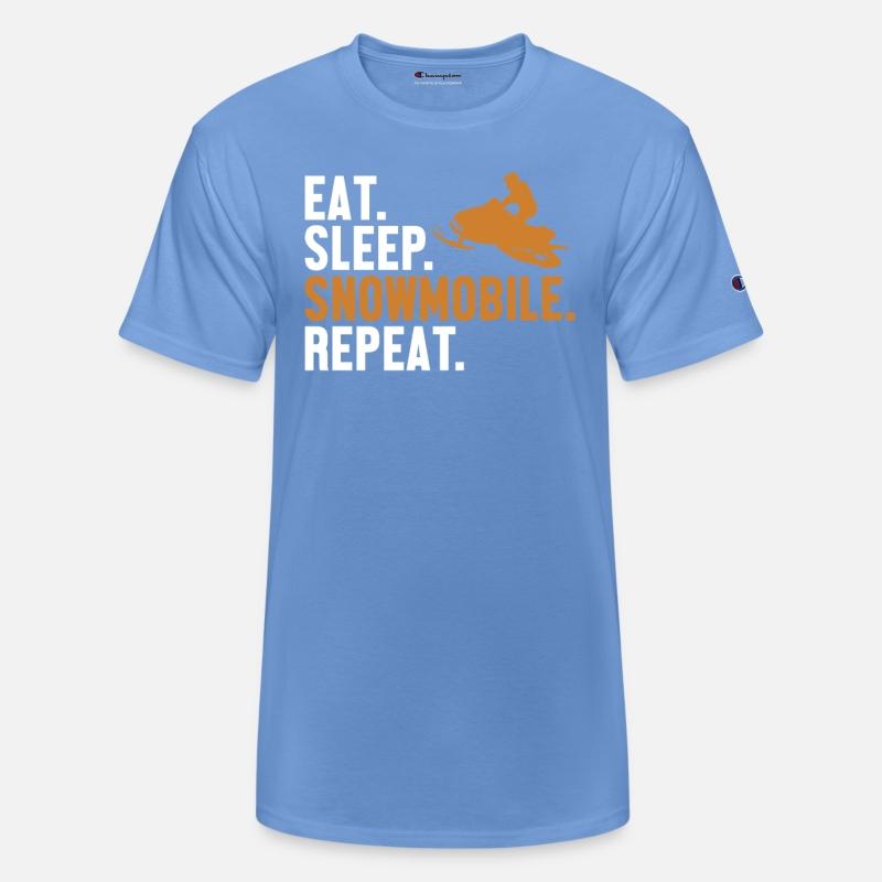 Eat Sleep Snowmobile Repeat Sledding Racer