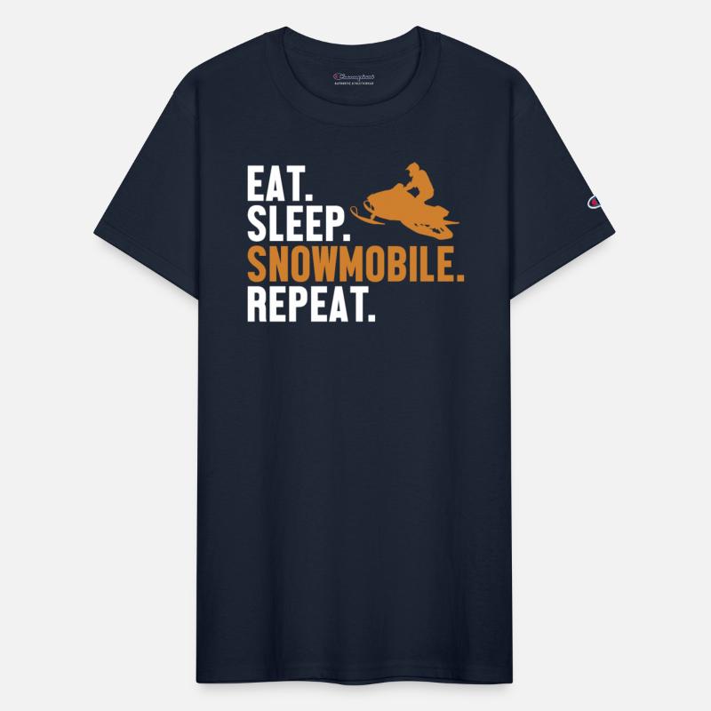 Eat Sleep Snowmobile Repeat Sledding Racer