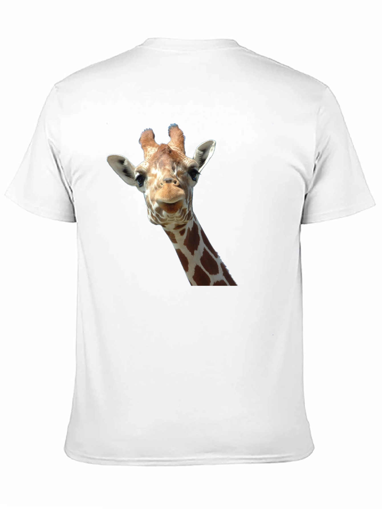 Giraffe Head Graphic Print Black T-Shirt