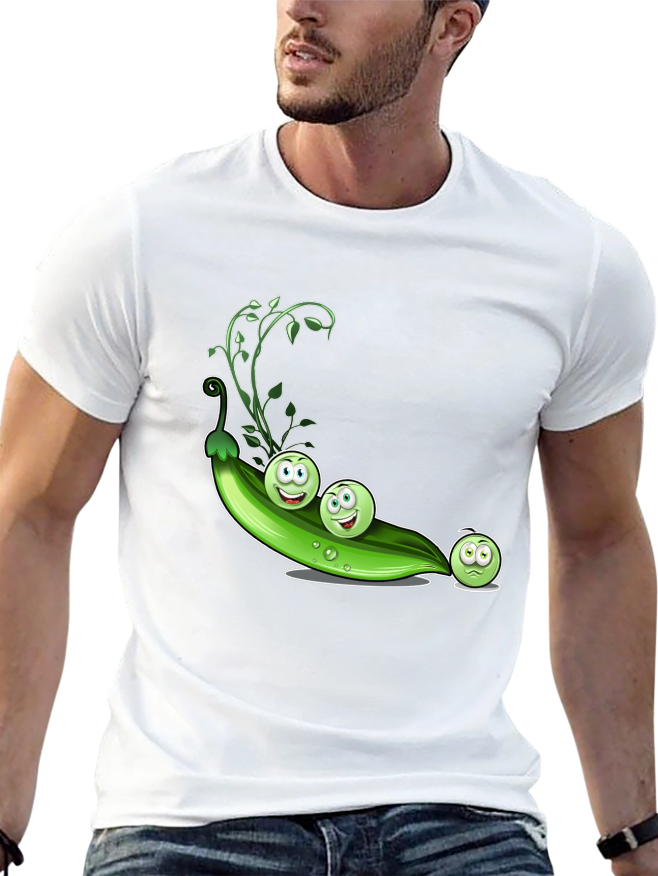 Funny Three Peas in a Pod Graphic T-Shirt