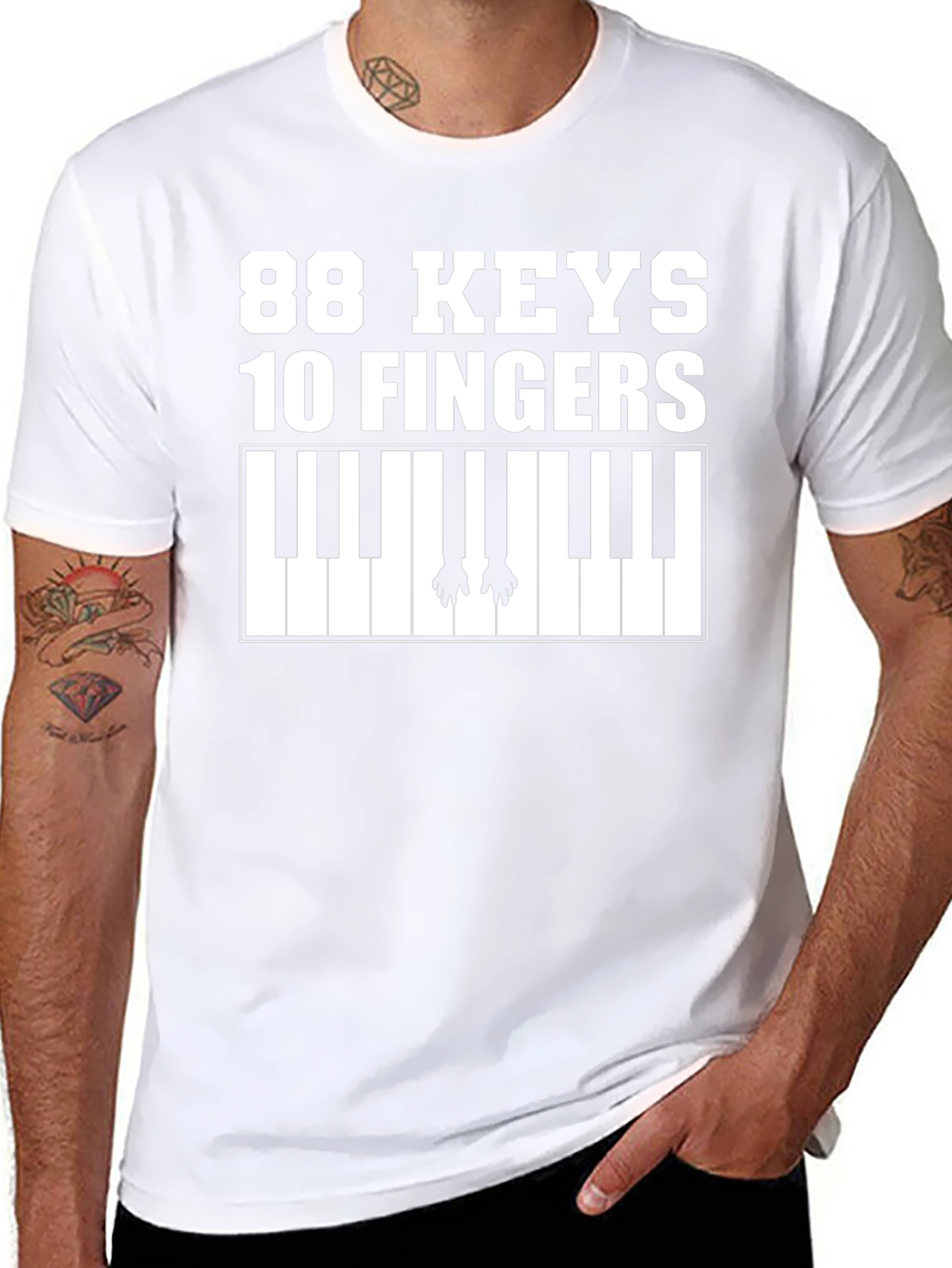 88 Keys 10 Fingers Piano T-Shirt