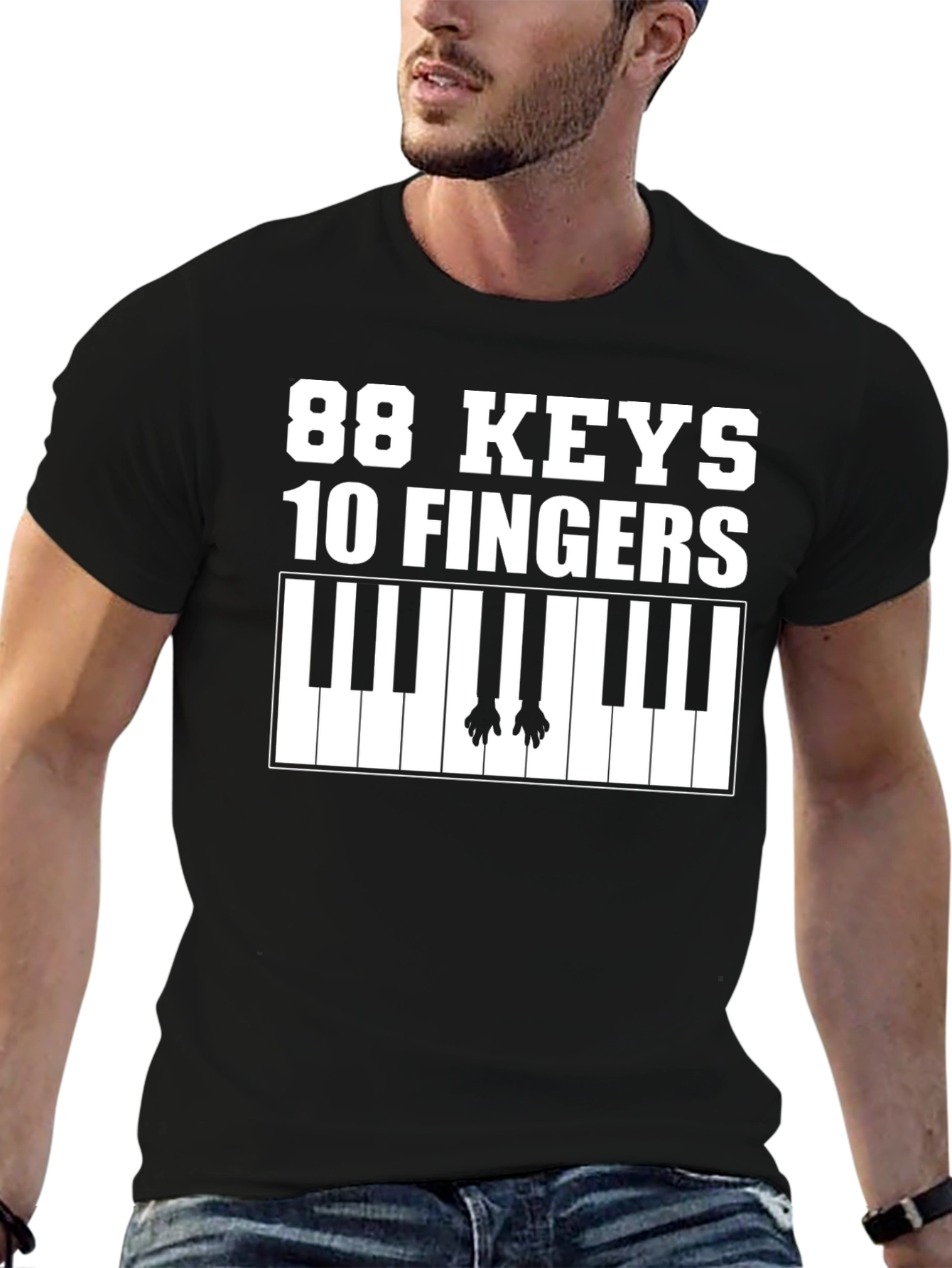88 Keys 10 Fingers Piano T-Shirt