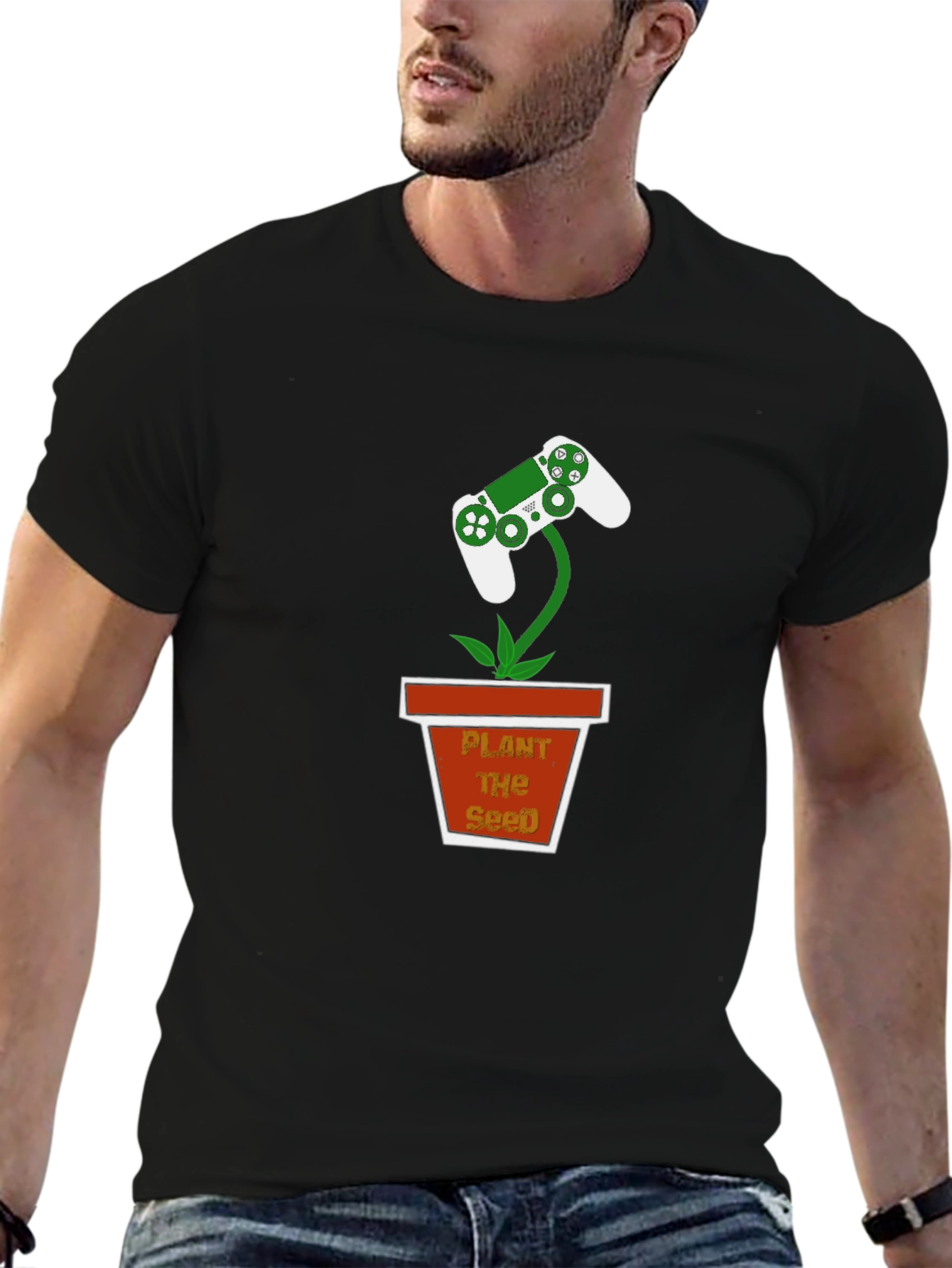 Gaming Controller Plant T-Shirt