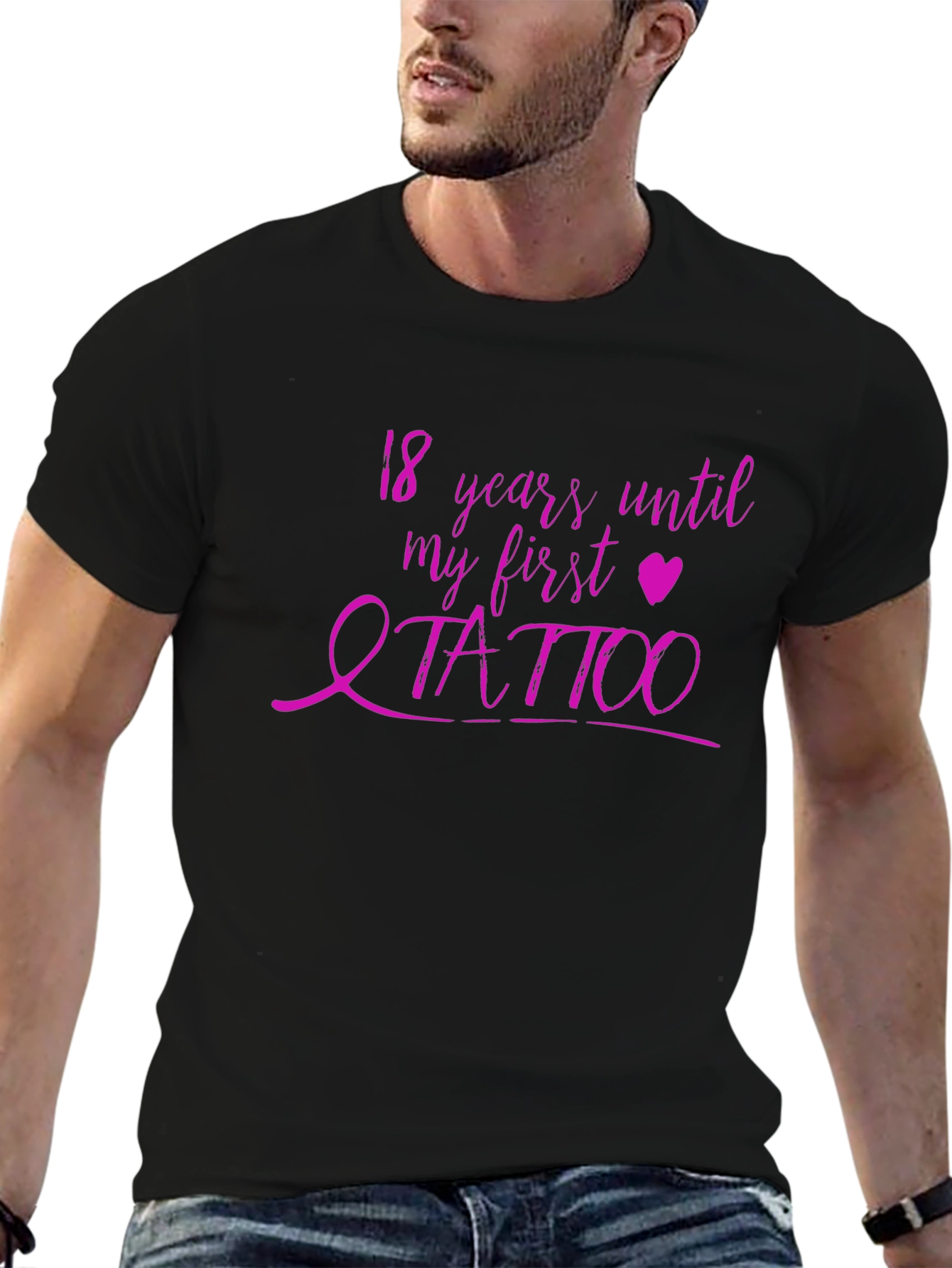 18 Years Until My First Tattoo Graphic Tee