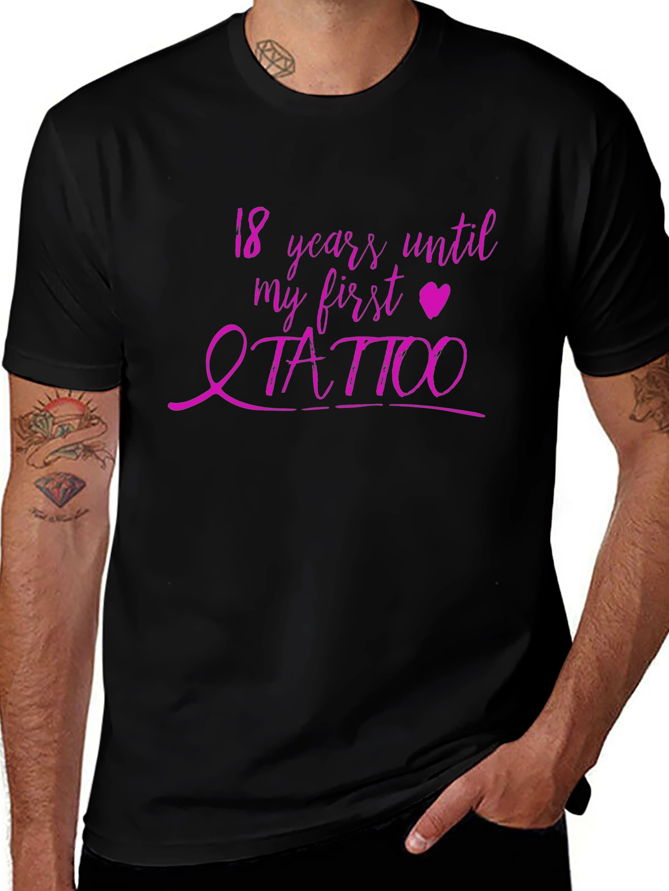 18 Years Until My First Tattoo Graphic Tee