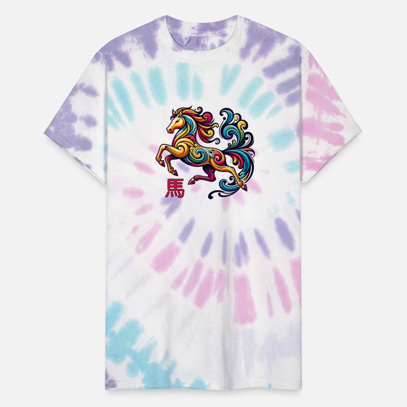 Elegant Chinese Zodiac Horse Inspired Graphic