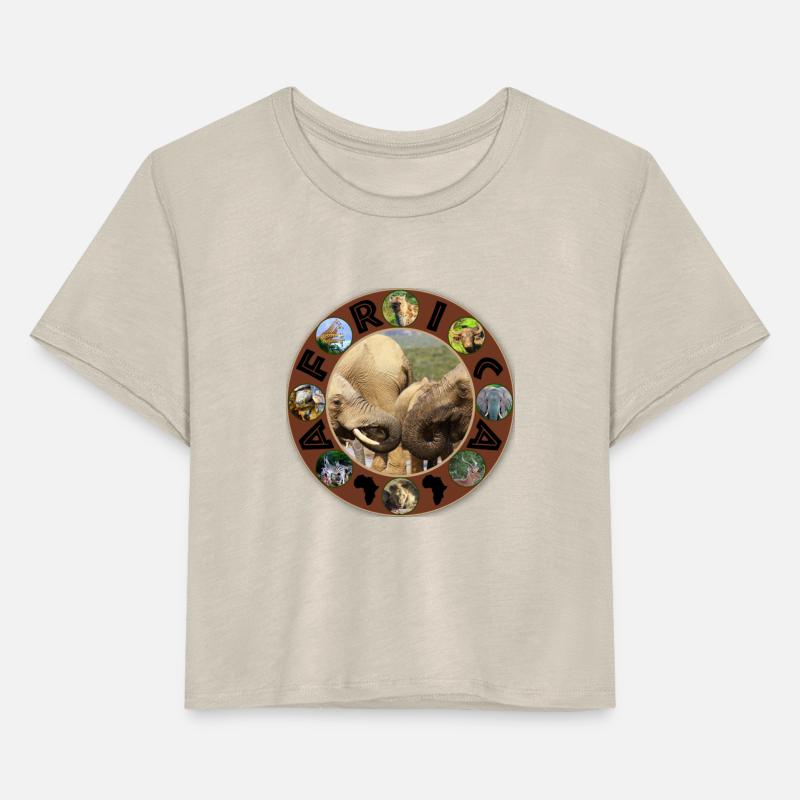 elephant face off africa circle