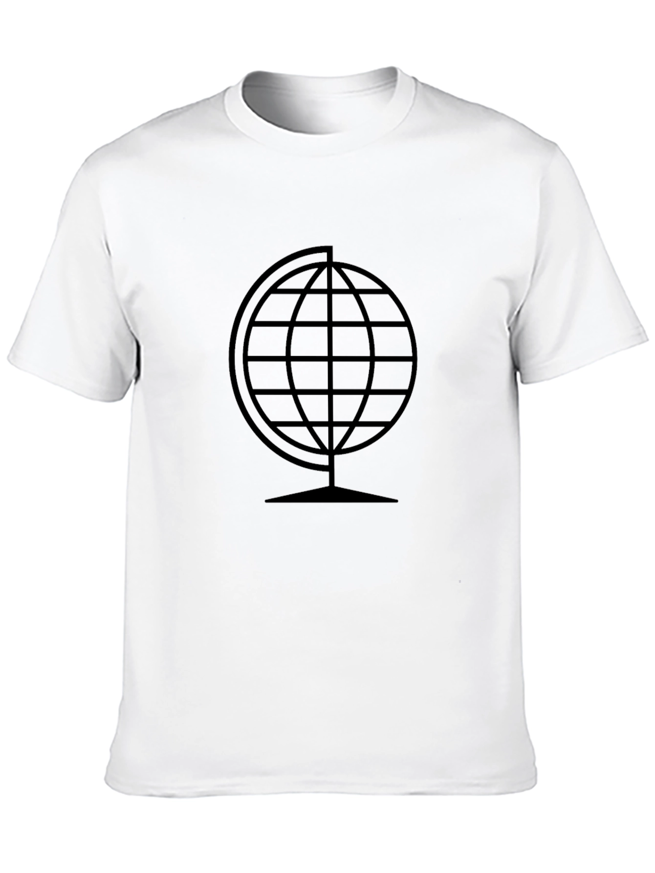 Globe Graphic Tee - Modern Black T-Shirt