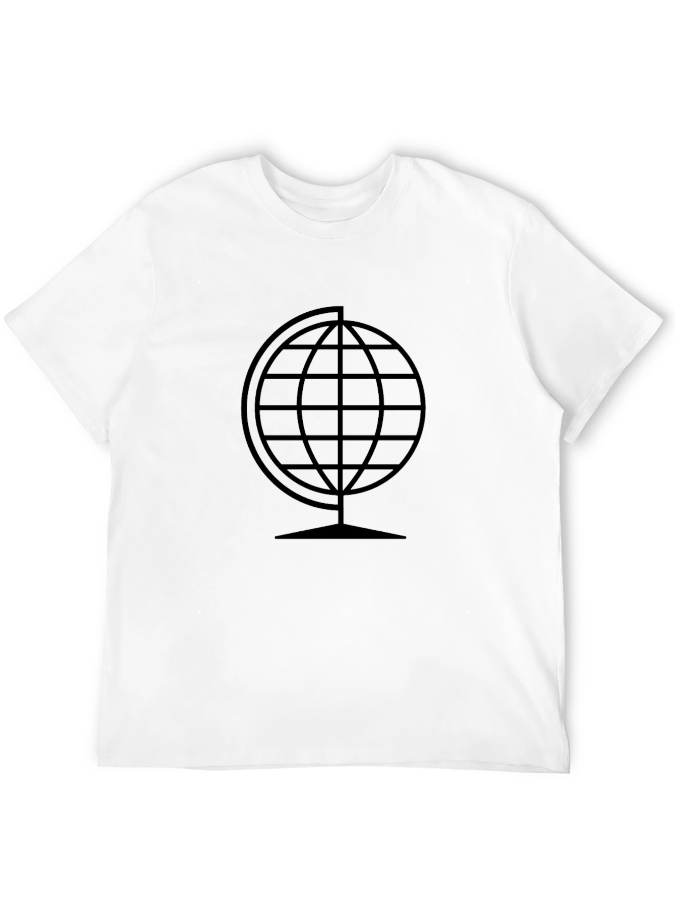 Globe Graphic Tee - Modern Black T-Shirt
