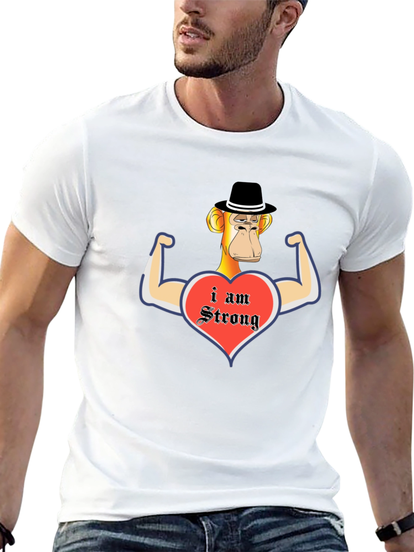 Funny Monkey Strong T-Shirt