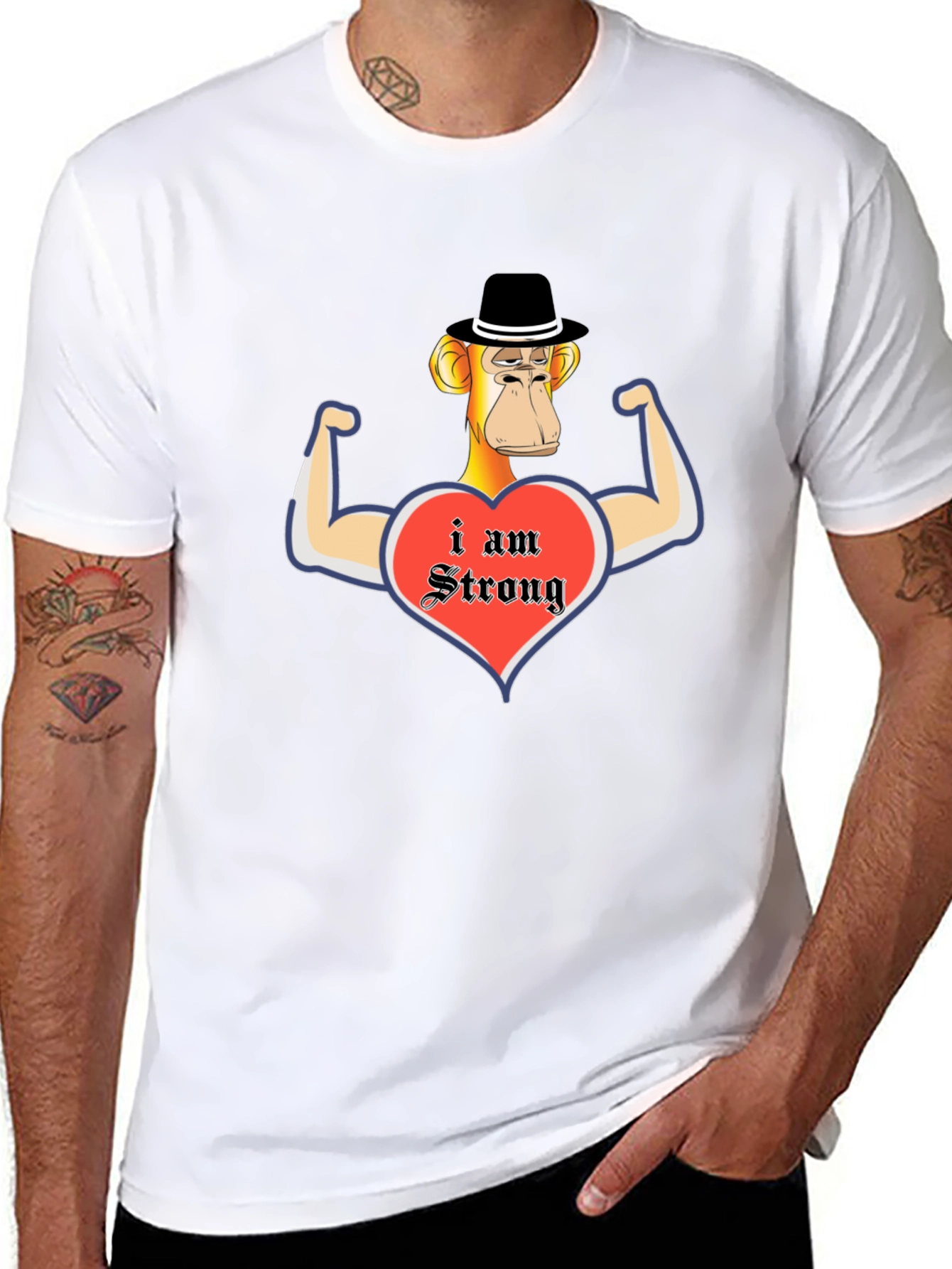 Funny Monkey Strong T-Shirt