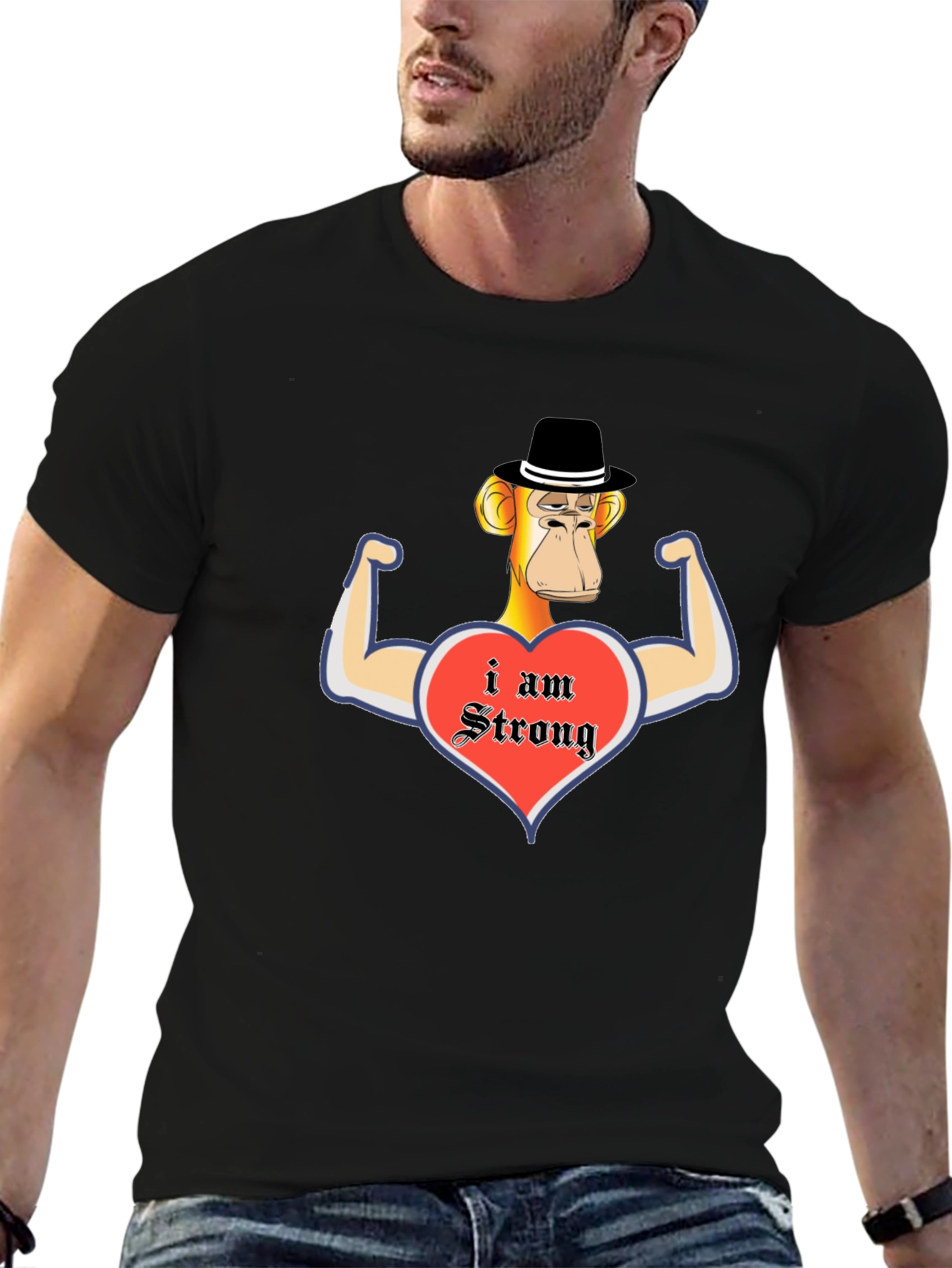 Funny Monkey Strong T-Shirt