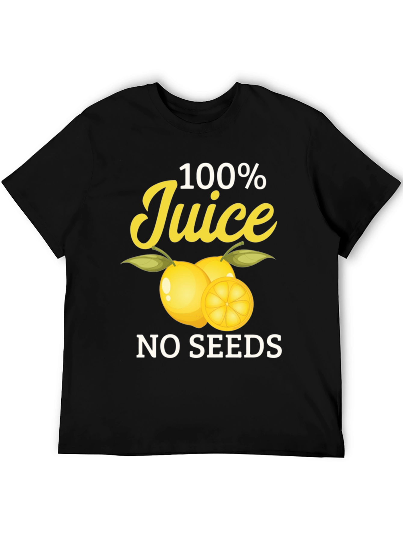 100% Juice No Seeds Black T-Shirt