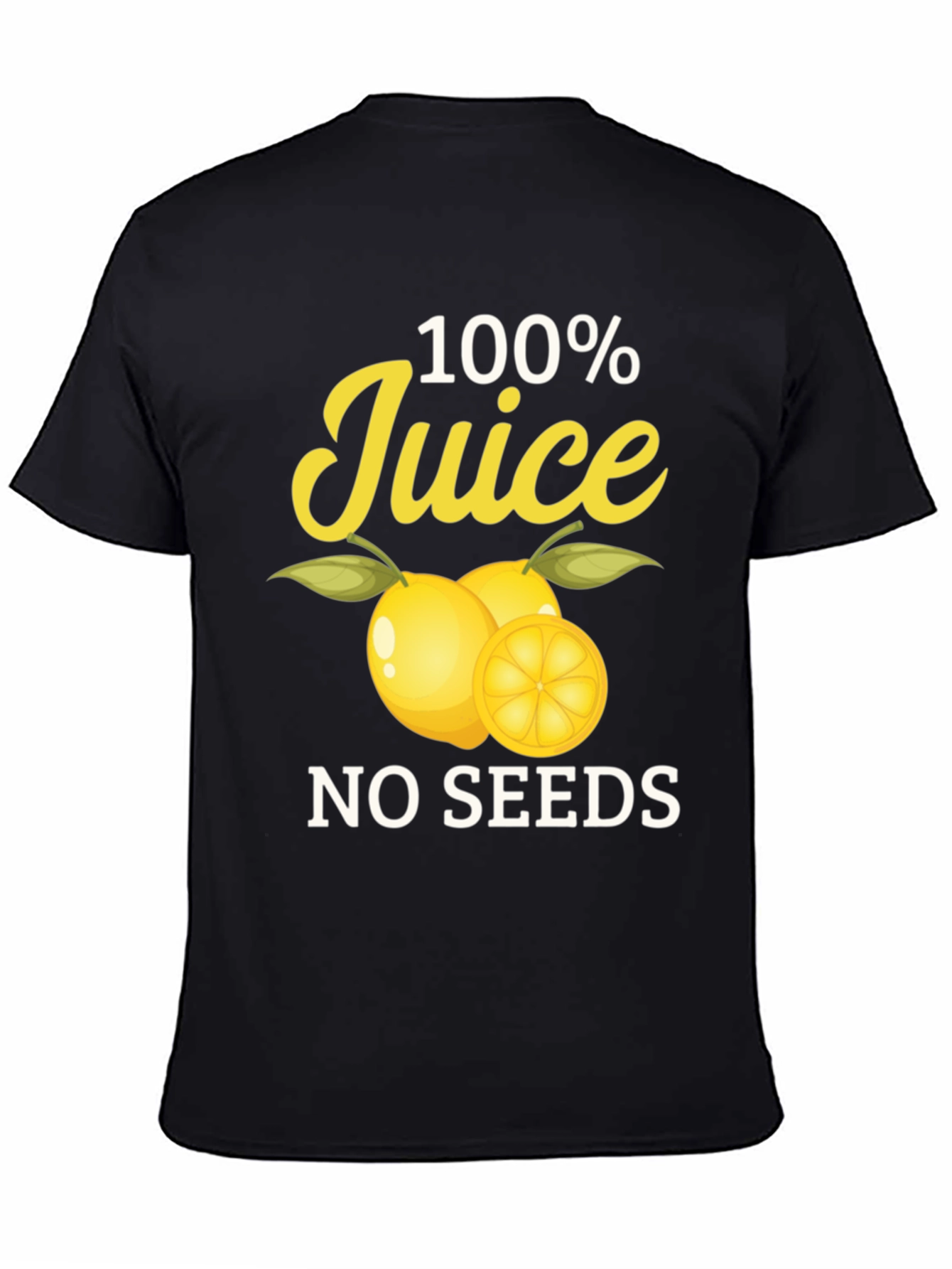 100% Juice No Seeds Black T-Shirt