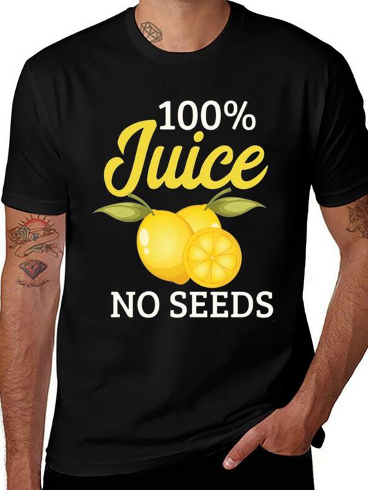 100% Juice No Seeds Black T-Shirt