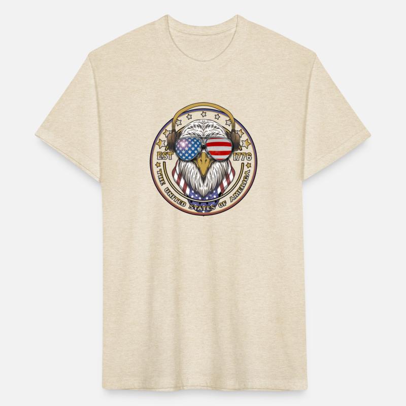 EST 1776 Patriot 4th of July American Bald Eagle