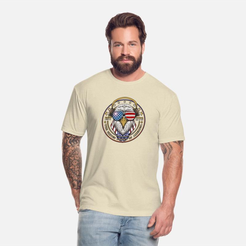 EST 1776 Patriot 4th of July American Bald Eagle