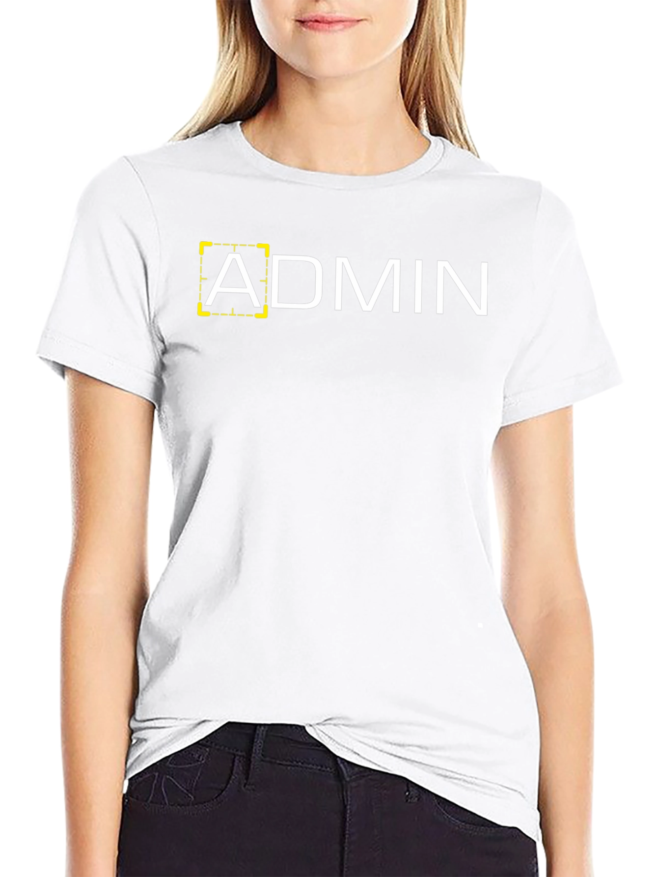 Admin Graphic Tee - Modern Black T-Shirt