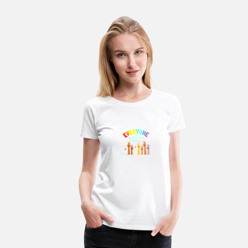 Everyone Is Welcome Here | Inclusive T-Shirt