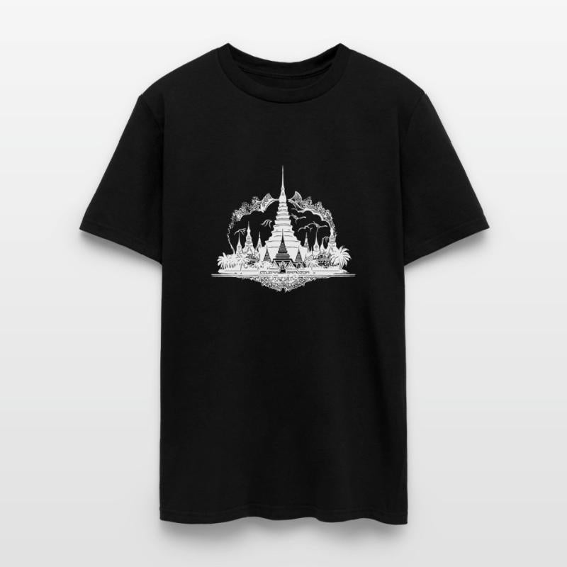 Exotic Thailand Temple Tattoo Style Reminder