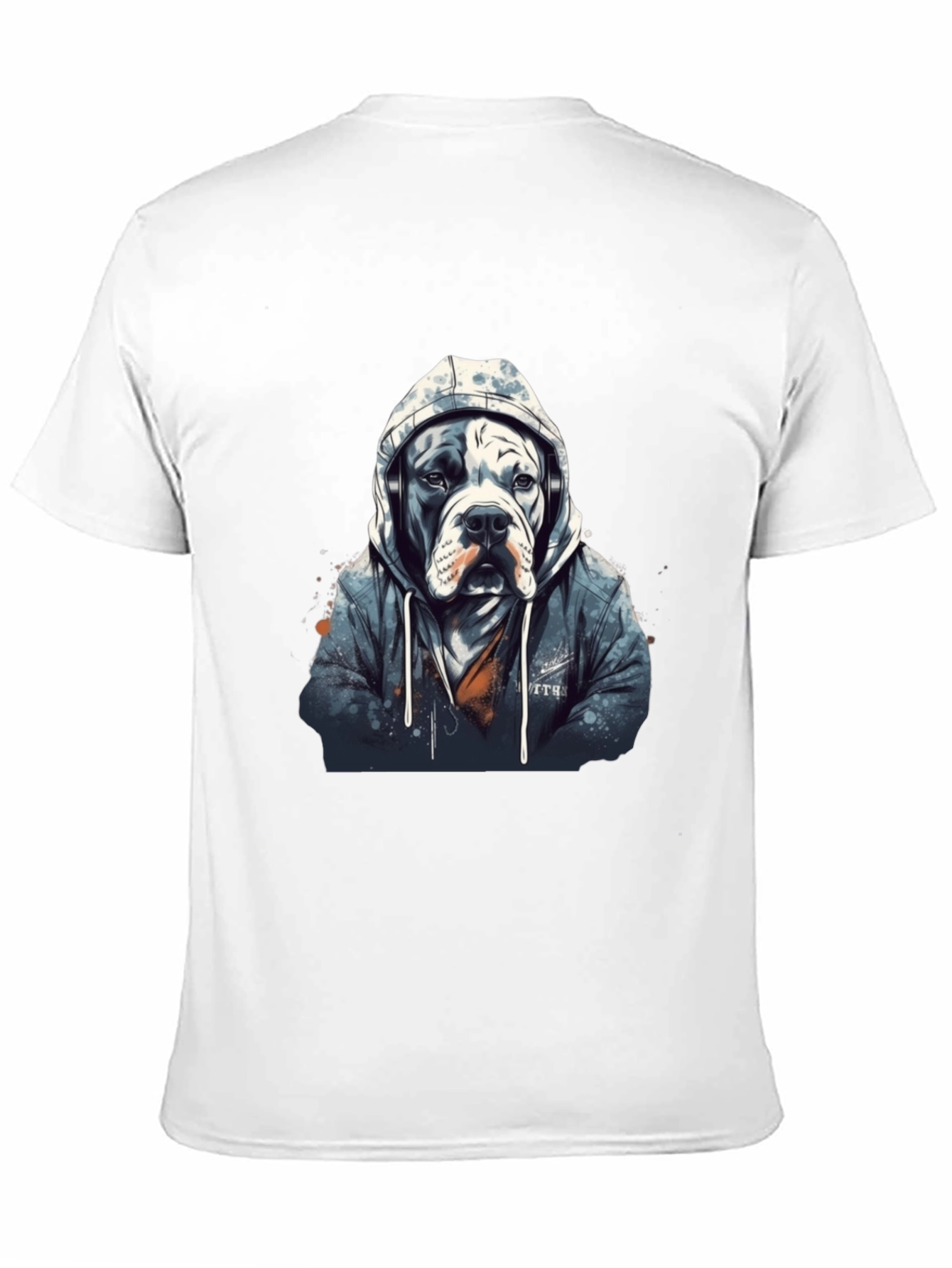 Cool Dog Hoodie Headphones T-Shirt – Streetwear Dog Graphic Tee
