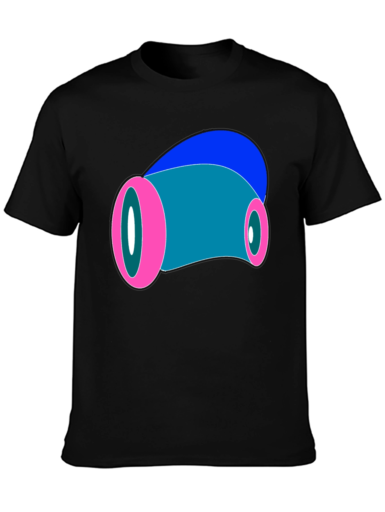 Abstract Pink & Blue Graphic Tee