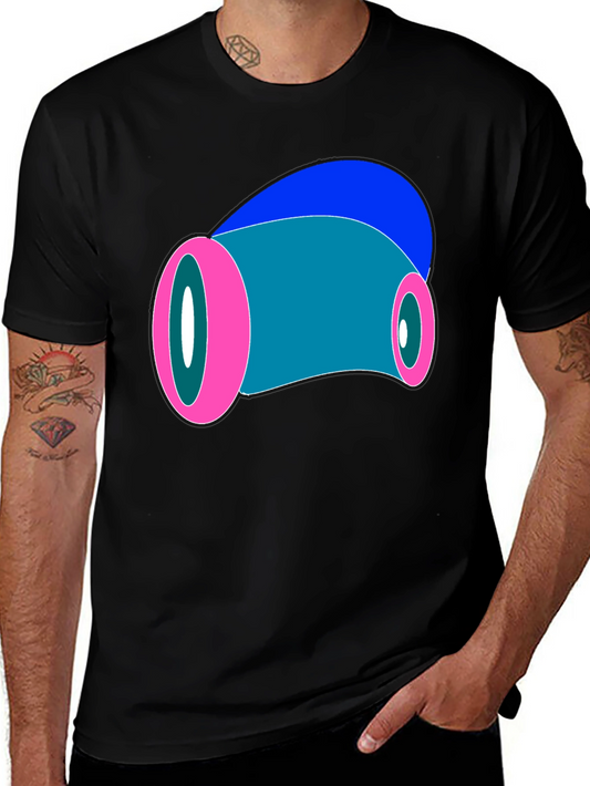 Abstract Pink & Blue Graphic Tee