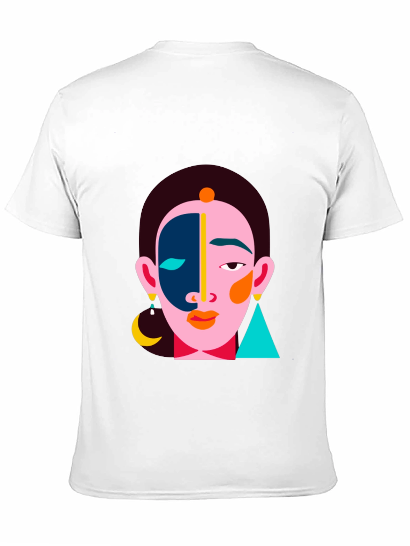 Abstract Face Graphic Tee