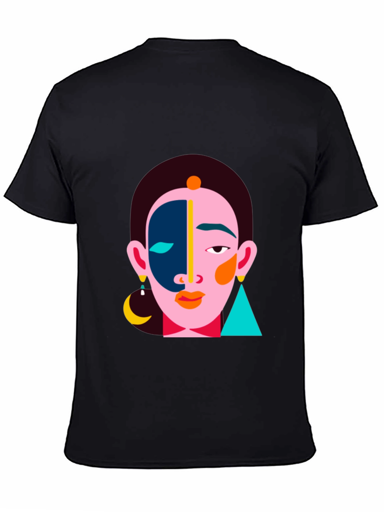 Abstract Face Graphic Tee