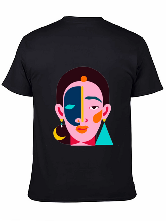 Abstract Face Graphic Tee