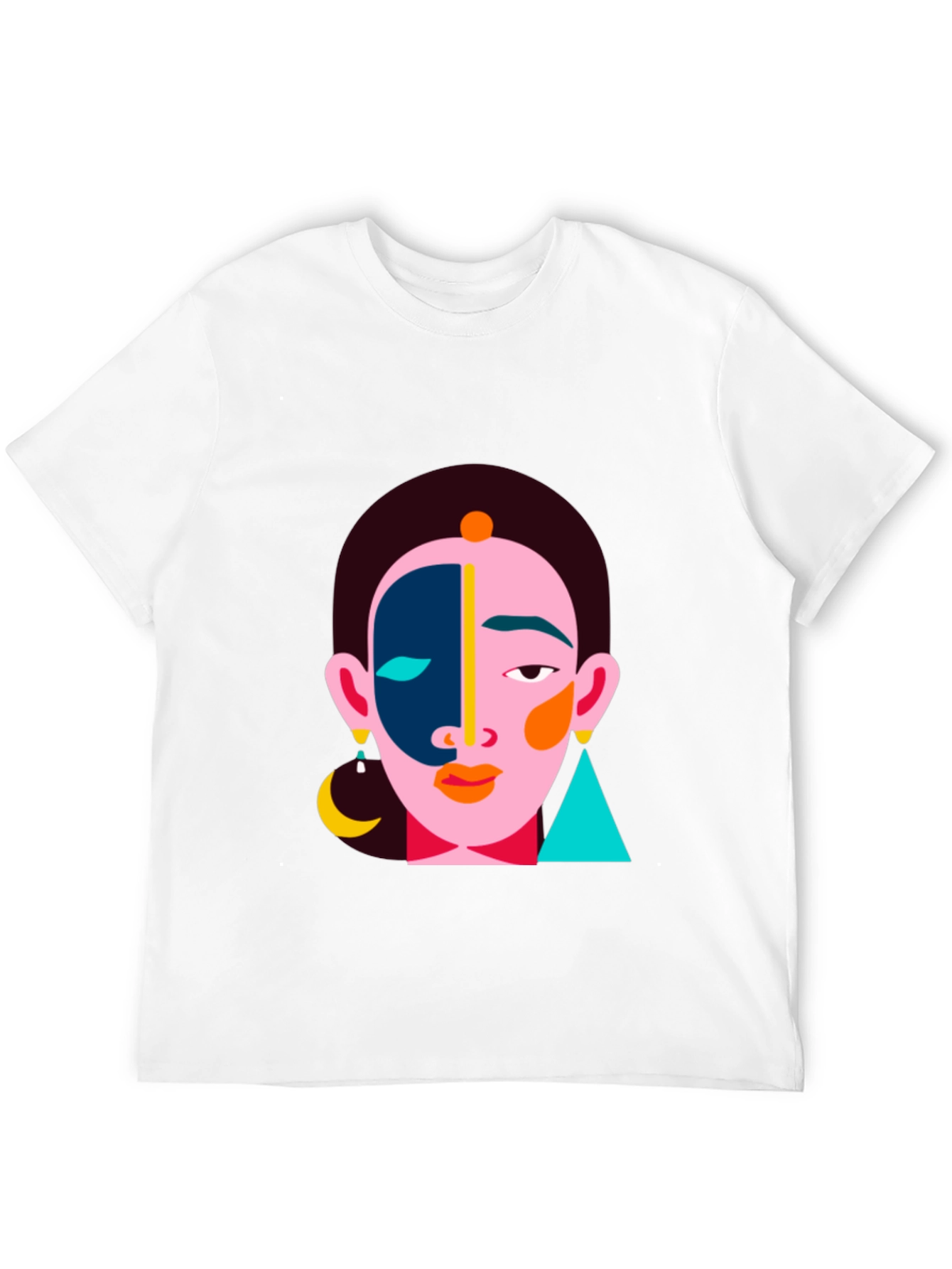Abstract Face Graphic Tee
