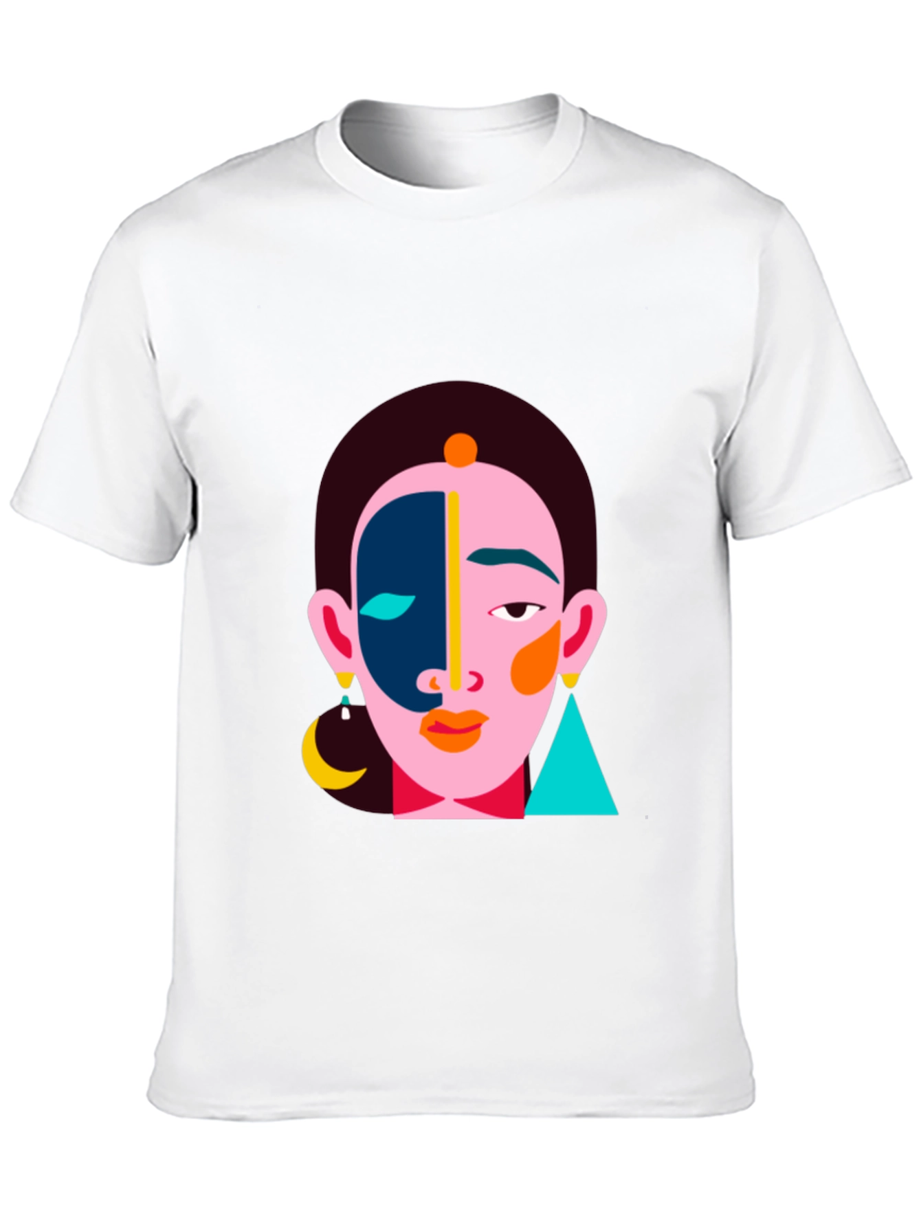 Abstract Face Graphic Tee
