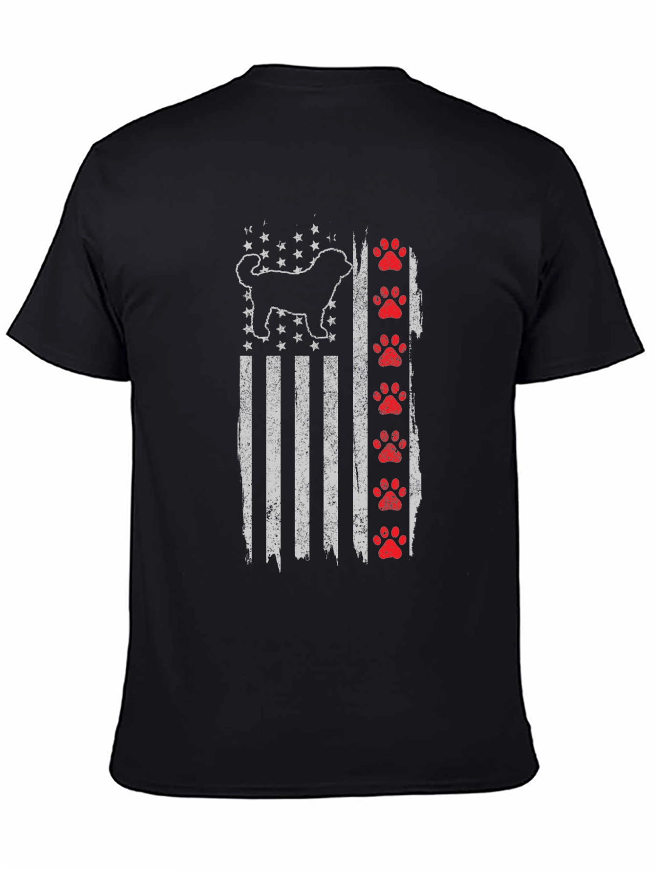 Patriotic Dog American Flag T-Shirt – USA Dog Lover Graphic Tee Gift