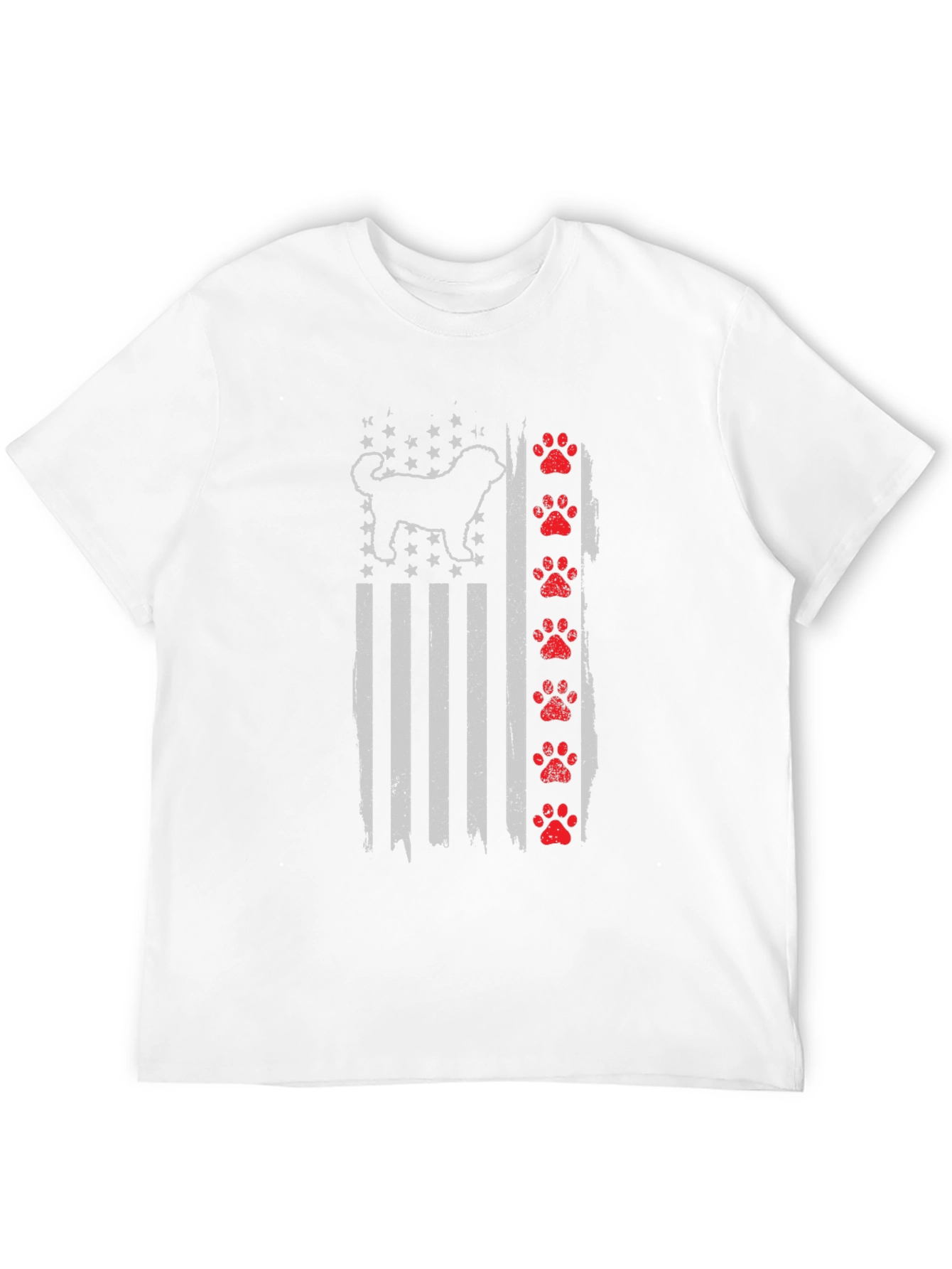 Patriotic Dog American Flag T-Shirt – USA Dog Lover Graphic Tee Gift