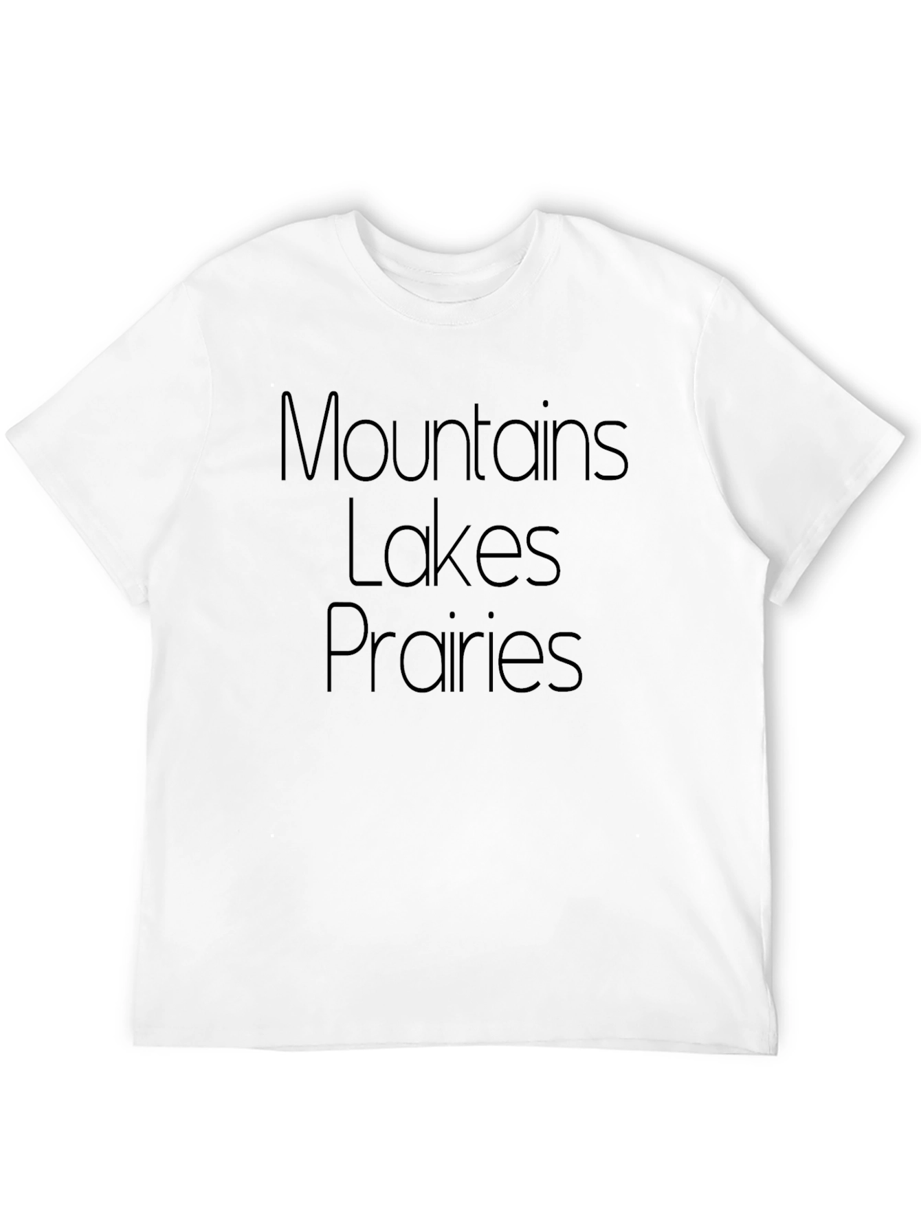 Mountains Lakes Prairies Graphic Tee