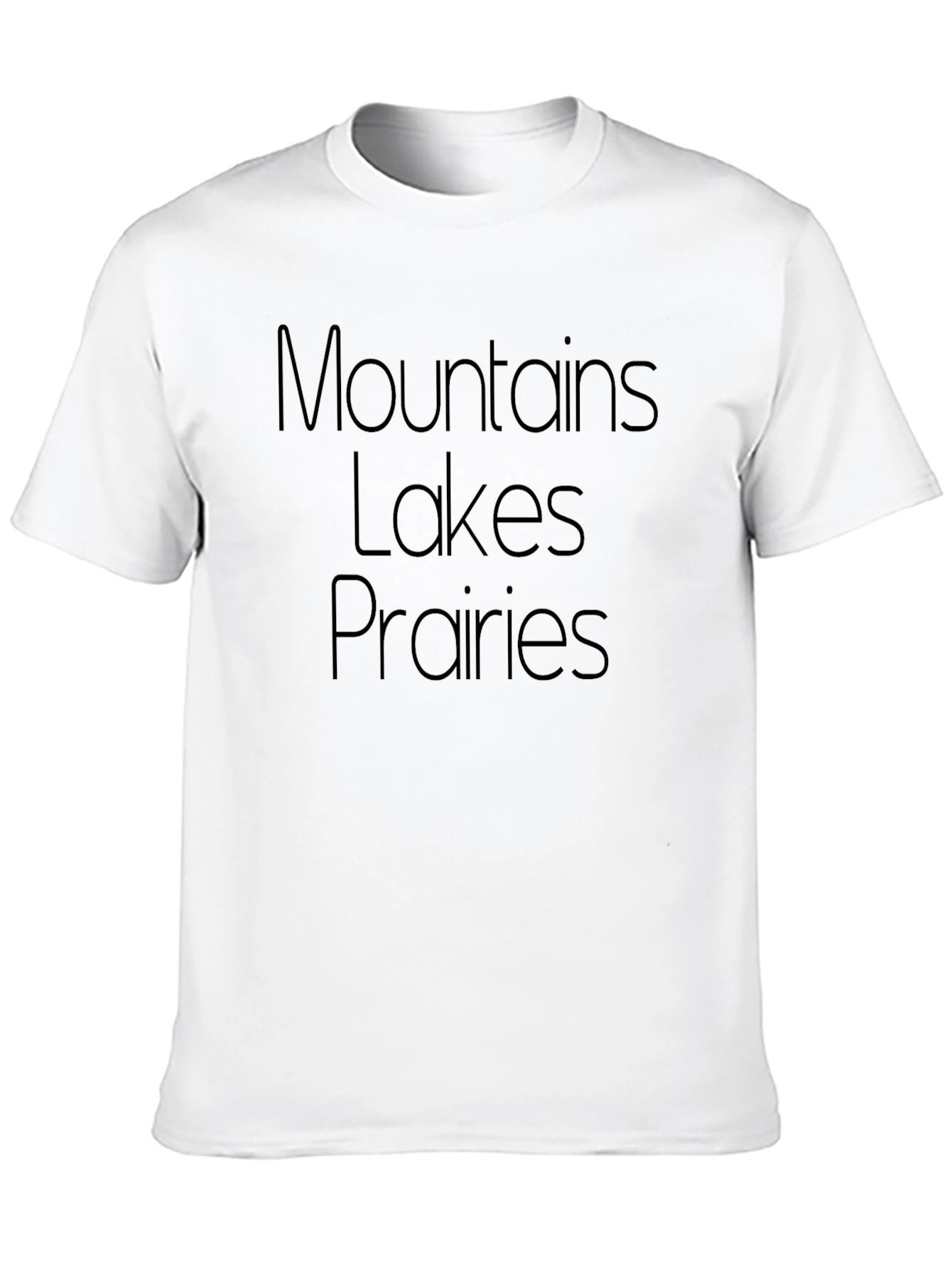 Mountains Lakes Prairies Graphic Tee