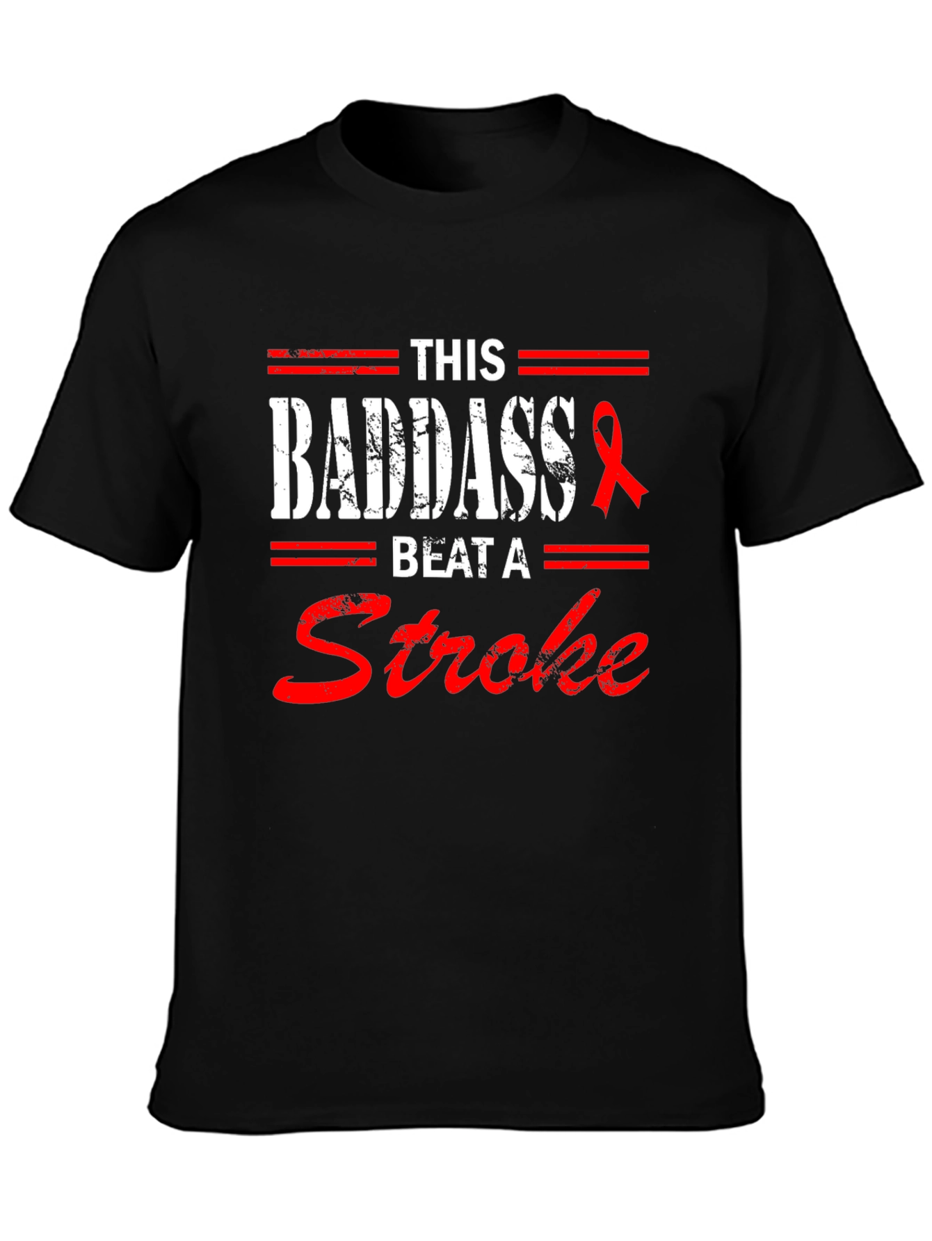 Badass Stroke Survivor Tee - Stroke Awareness Shirt