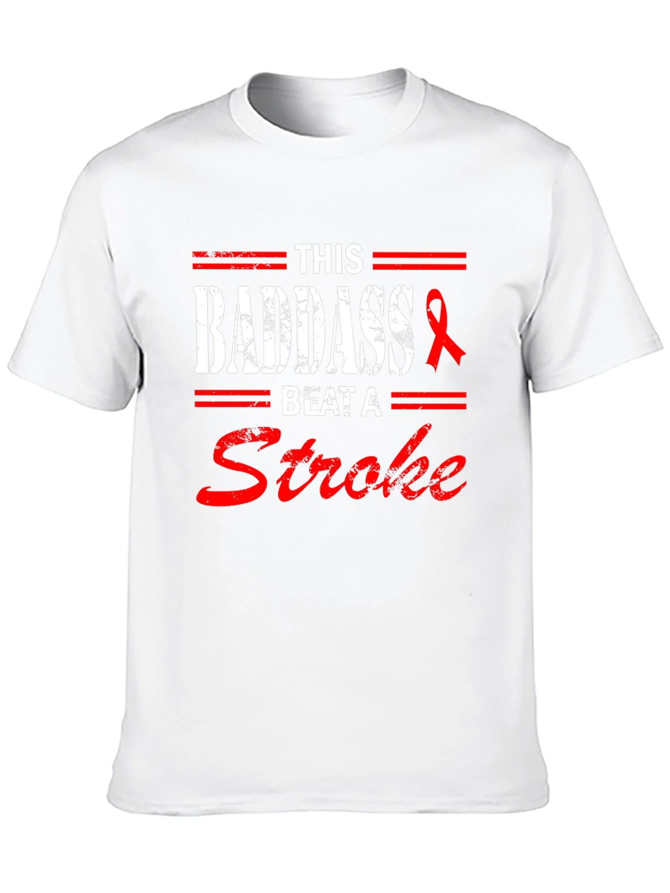 Badass Stroke Survivor Tee - Stroke Awareness Shirt