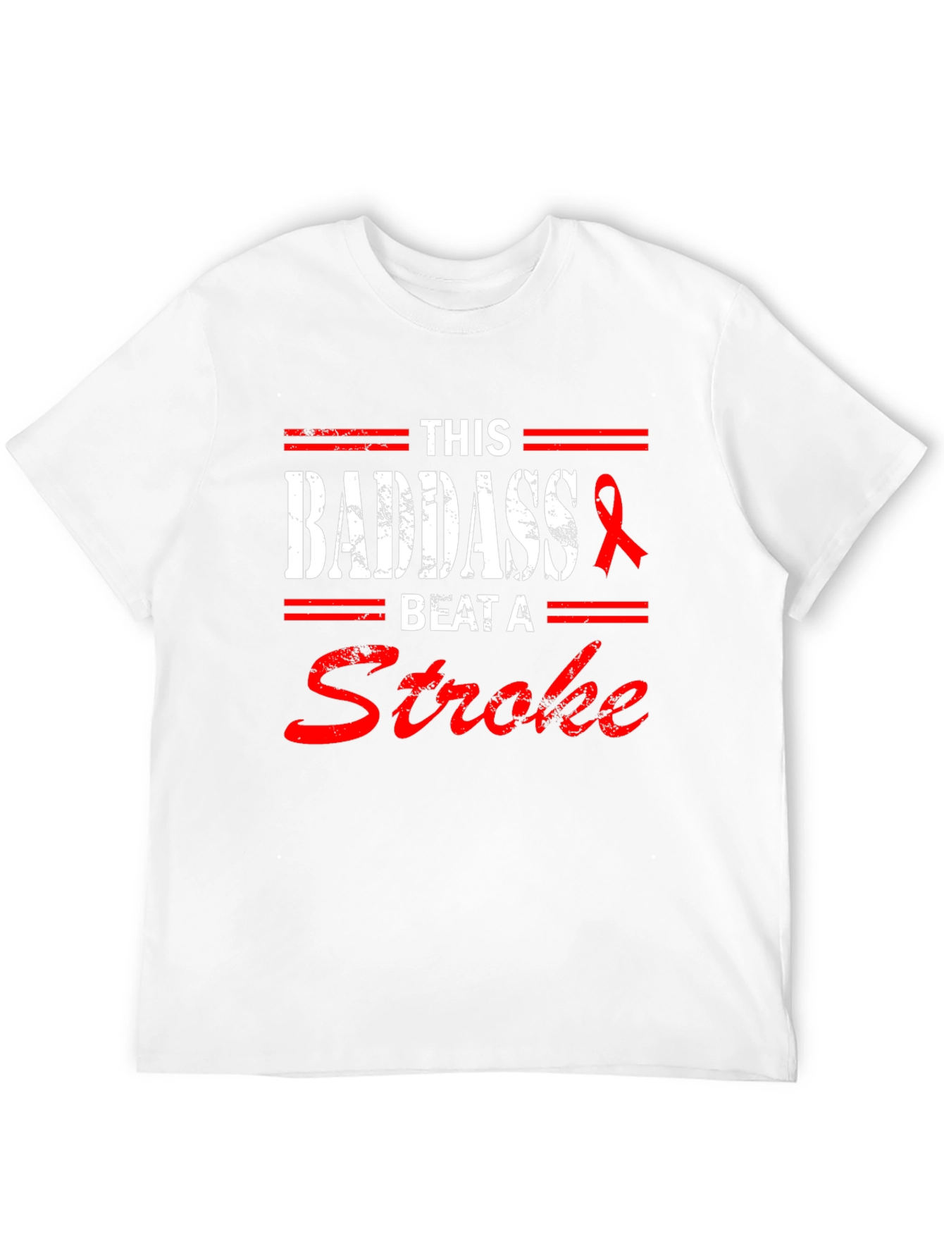 Badass Stroke Survivor Tee - Stroke Awareness Shirt