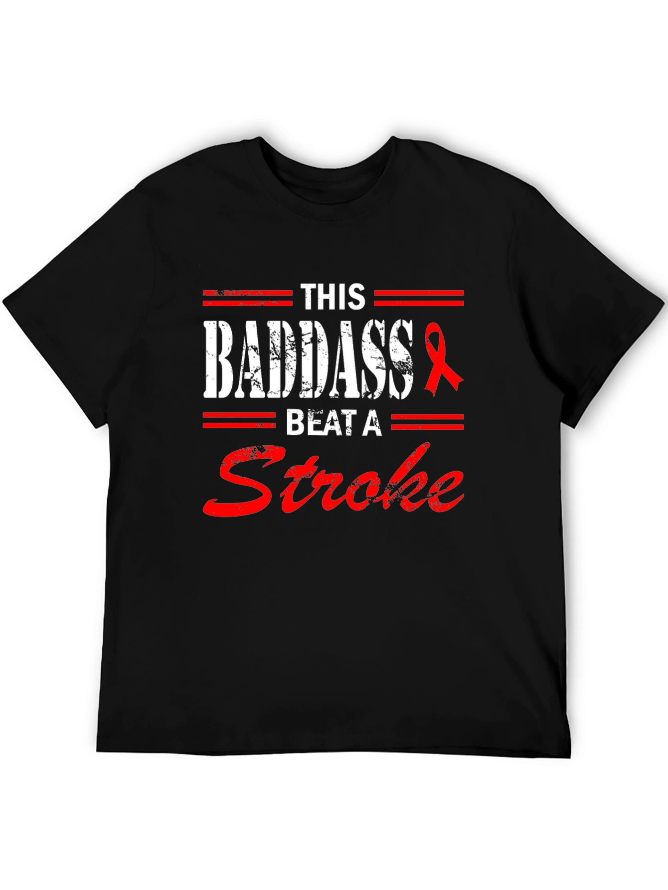 Badass Stroke Survivor Tee - Stroke Awareness Shirt