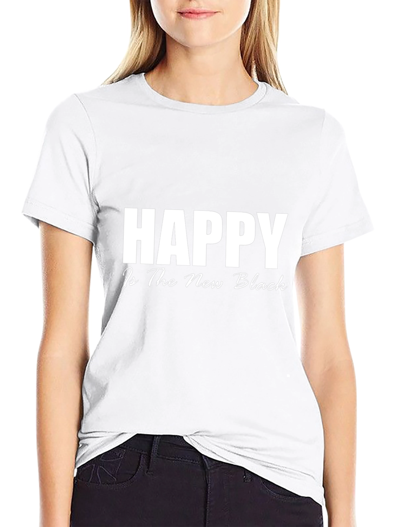 Happy is The New Black Graphic Tee
