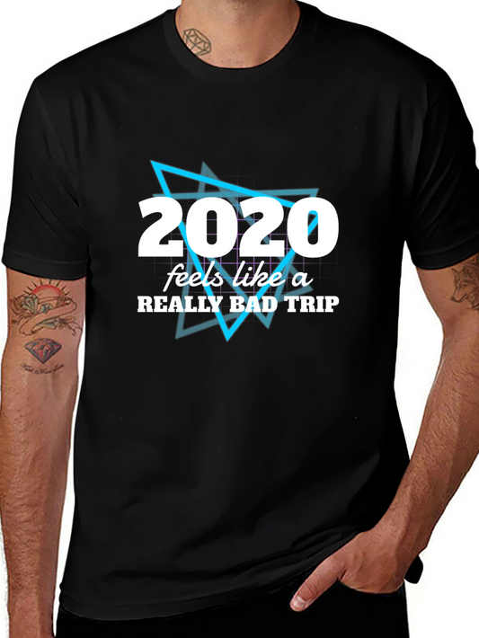 2020 Bad Trip Graphic Tee - Mens Black T-Shirt